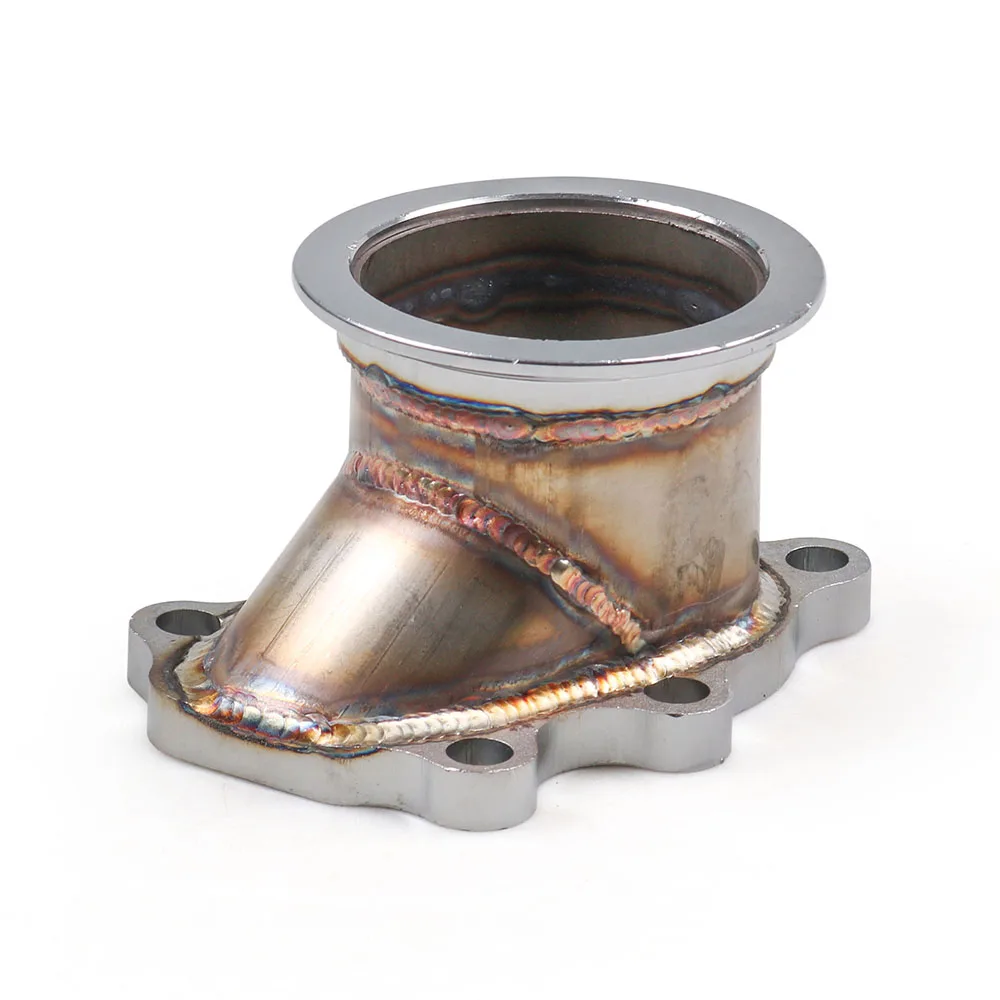 For T25 T28 GT25 GT28 To 2.5" Turbo Down Pipe Adapter 63mm V-band Clamp Flange BX102142