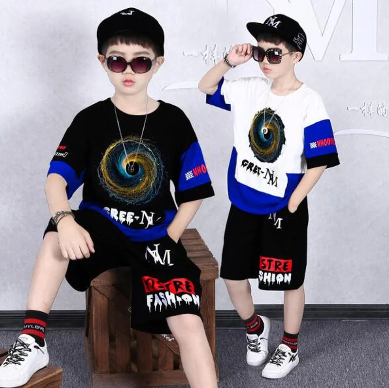 Одежда для мальчиков спортивный костюм летний комплект из 2 предметов