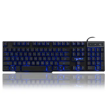 

R8 Three-color LED backlit gaming keyboard Mouse set Combos USB Wired Full Key Professional Mouse Keyboard for PC laptop