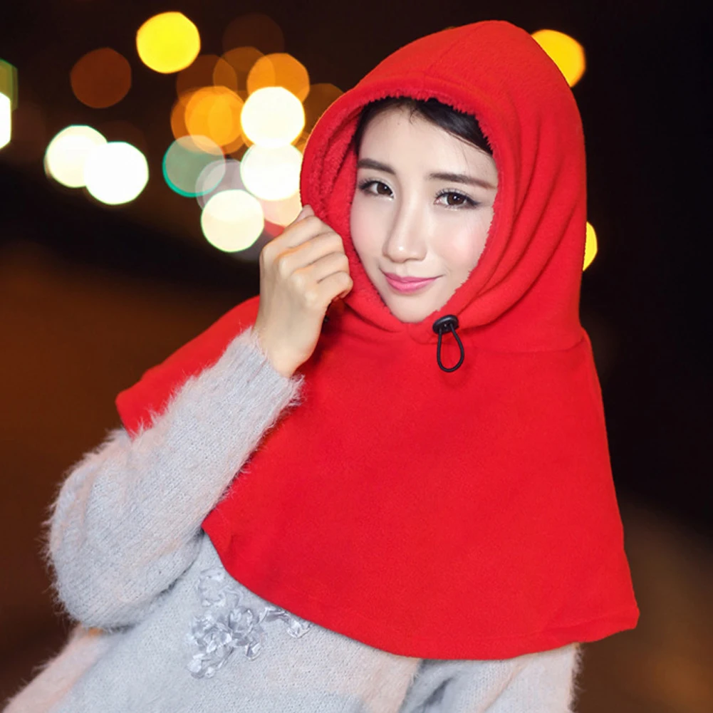 Зимняя шапочка, флисовая шапка для женщин и мужчин, шапка-маска для лица, ветрозащитная Толстая теплая зимняя Лыжная шапка, закрывающая уши шапка