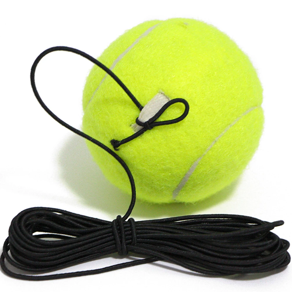 Professional Portable Tennis Training Ball With 4m Elastic Rope Rebound Practice Ball Self Practice Exercise Equipment