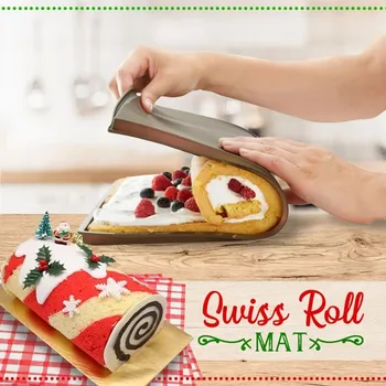 

Cake Roller Baking Mat Flexible Soft Cake Stencils Roll Silicone Pan Bakeware Cookies Bakeware Cooking Tools Fondant Molds #25