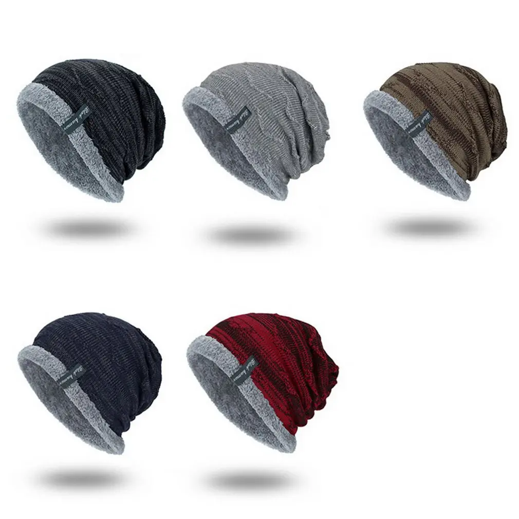 

Fleece And Warm Ab Gauze Hook For Men's Outdoor Cap Knit Cap Hedging Head Hat Beanie Cap Warm Outdoor Sport Hat
