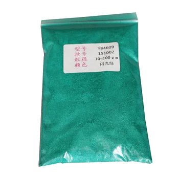 

Mica Pearl Powder Pigment Dye Colorant in Nail Polish Soap Ceramic Automotive Art Craft 50g Sparkling Green Paint Coating Powder