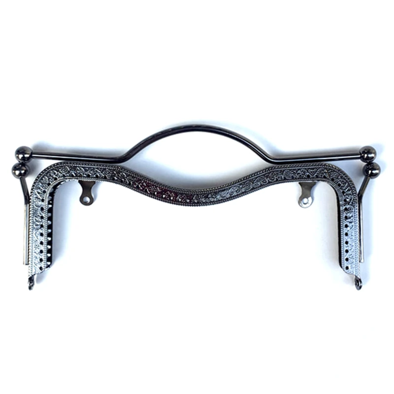 5Pcs M Purse Frames Clasps Lock Clutch Buckles Sewing Holes DIY Handbag Handle Luggage Bag Hardware Accessories 20/27cm