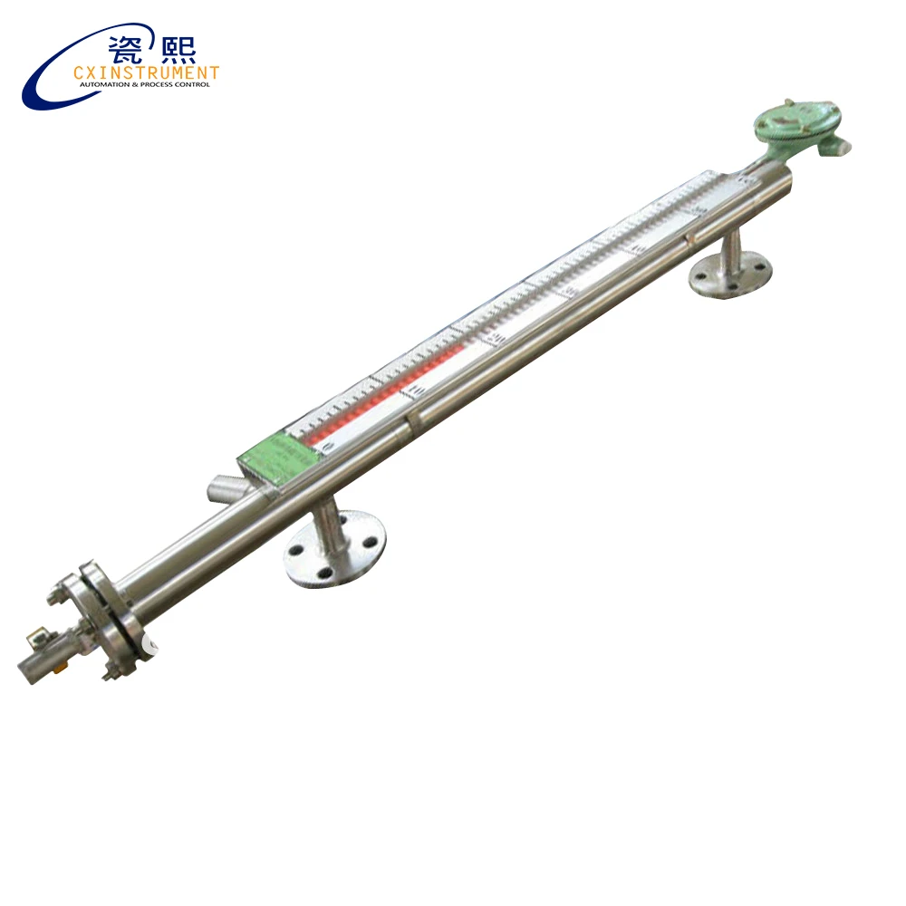 

1500 side mounted magnetic level meter SS304 for high temperature liquid with 4-20mA output
