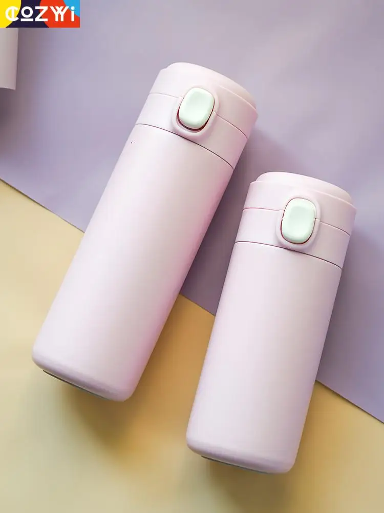 

Vacuum Flask Candy Colorstainless Steel Thermos Bottle Grind Arenaceous Fashion Thermal Cup Garrafa Termica Coffee Travel Mug