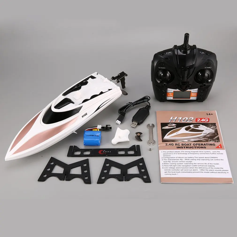 

H102 H106 H105 RC Boat High Speed Racing 28km/h Remote Control Boat 180 Flip with LCD Screen as Gift for Children Toy Kid
