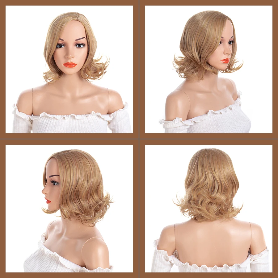 Синтетические парики короткие Pixie Cut женские с боковым челка Chorliss боковая часть