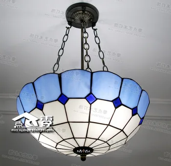

Tiffany Retro Vintage Pendant Lights Glass Lampshade Loft Pendant Lamps E27 110v 220v For Dinning Room Mediterranean-style