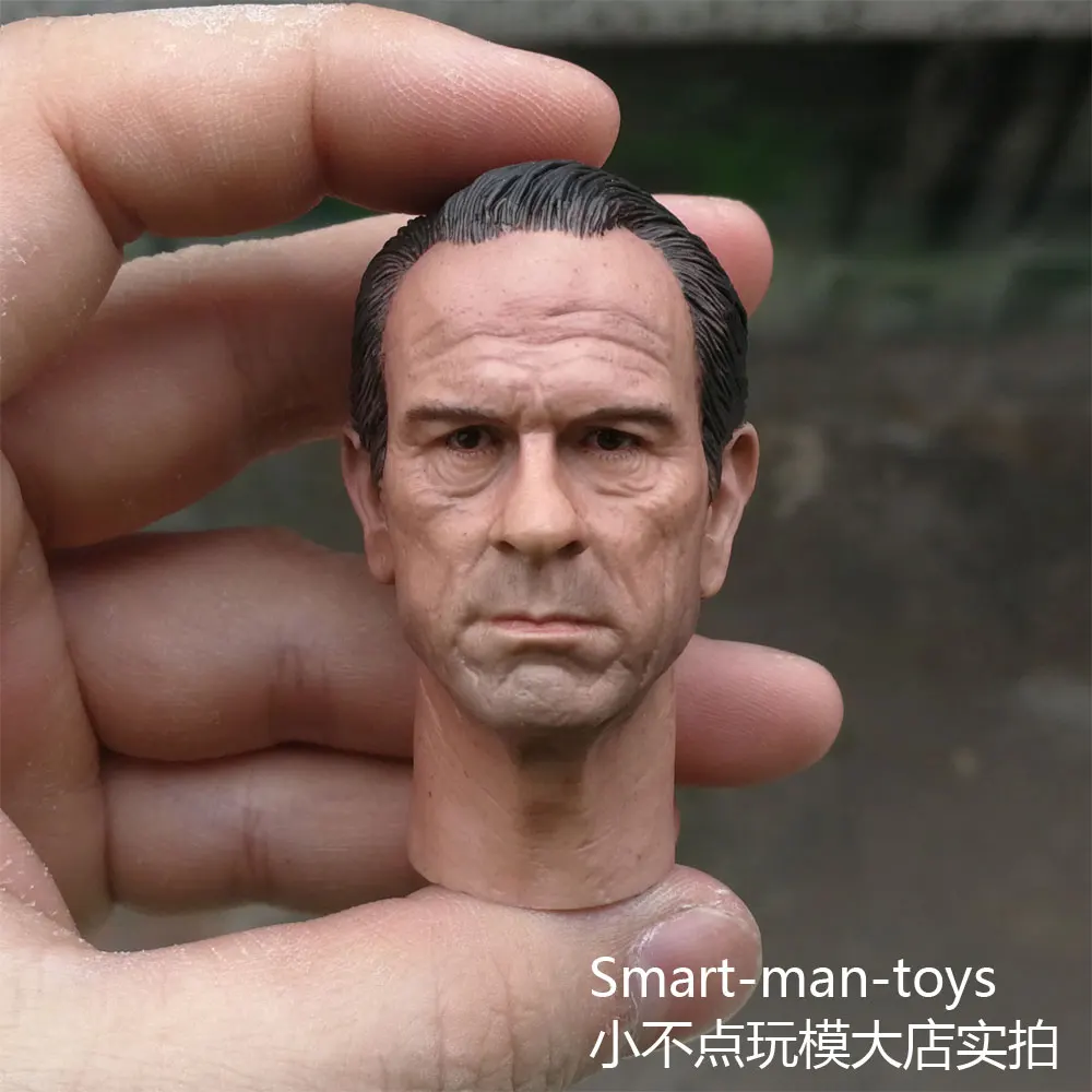 Пользовательские 1/6 весы голова лепить Tommy Lee Jones мужчин в черном III fit 12 &quotМужской