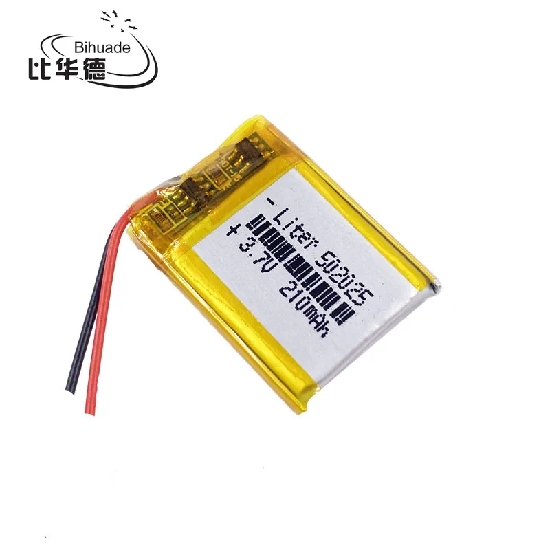 5pcs Size 50 3.7V 210mah Lithium polymer Battery With Protection Board For MP3 MP4 MP5 GPS Digital Products