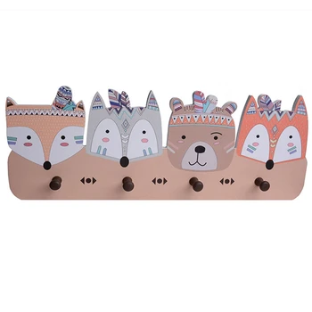 

Cartoon Animal Hooks Wall Hanging Decor Coat Hanger Hook Clothing Store Bathroom Kitchen Wall Decoration Coat Rack