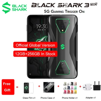 Перейти на Алиэкспресс и купить Глобальная версия Xiaomi Black Shark 3 Pro 5G игровой телефон 7,1 дюйм12 Гб ОЗУ 256 Гб ПЗУ Snapdragon 865 Android 10,0 5000 мАч две sim-карты