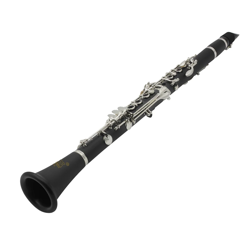 Premium Bakelite Falling Tune B Clarinet with Case Reed Clip Screwdriver Cleaning Cloth Strap Classical Jazz Musical Instrument