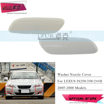 

ZUK Car Front Bumper Headlamp Washer Nozzle Cover For For LEXUS IS250 IS300 IS350 2005-2008 Headlight Water Spray Jet Cap