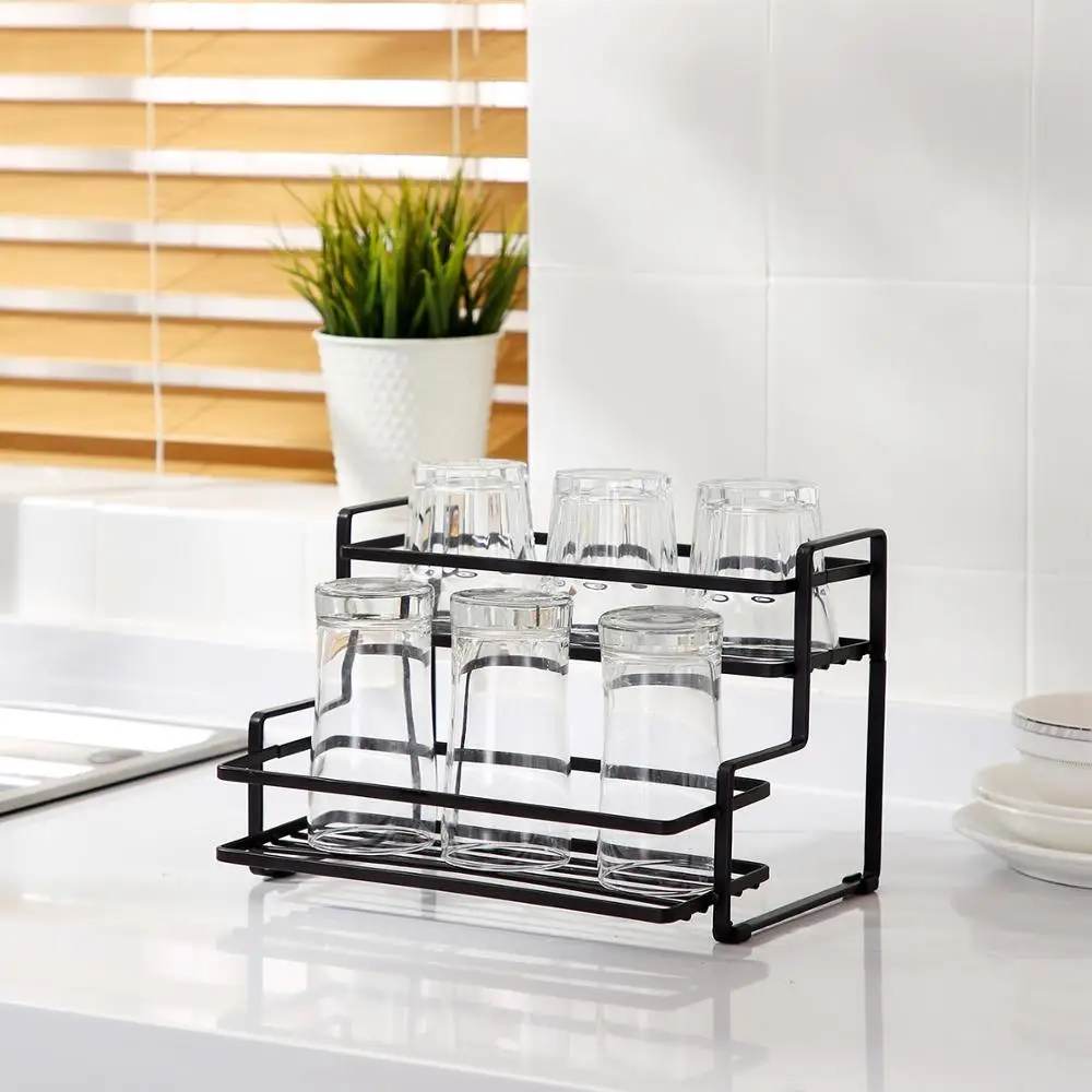 

Metal Kitchen Condiment Storing Shelf Multi-layer Seasoning Storage Rack Household Bathroom Counter Organizer