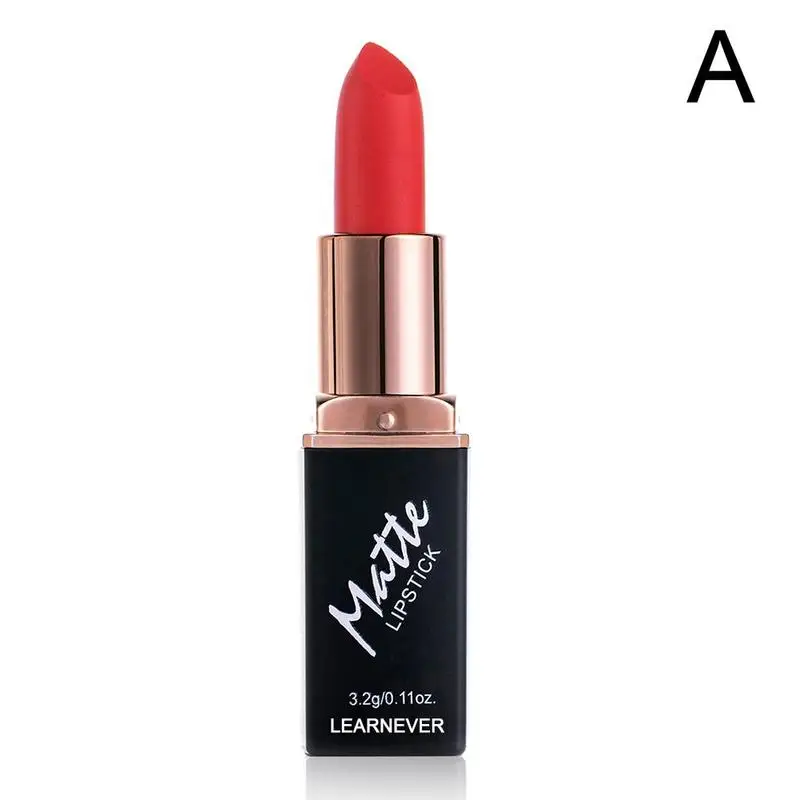 Lips Makeup 12 Colors Lipstick Long Lasting Moisturizing Lip Stick Cosmetic Velvet Lipstick Red Lip Matte Lipstick Waterproof - Цвет: A