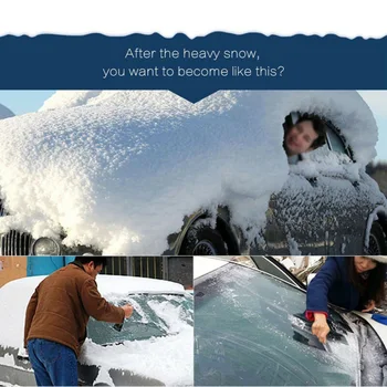 

Exterior Car Snow Shield Cover Windshield Sun Shade Protector 240x180x155mm Storage Box Practical