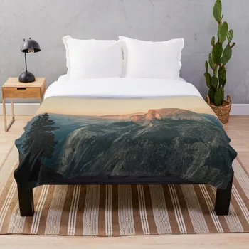 

Half Dome III Blanket Wool Flannel Plush Blanket Bedspread For office Sherpa Blanket Couch Quilt Cover Travel