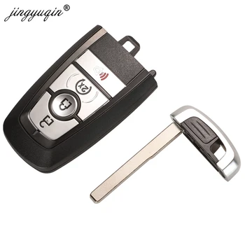 Keyforkess caso chiave dell'automobile per Ford Ranger Fusion Mustang Raptor Explorer F-150 F250 F-350 4/5BTN copertura chiave a distanza Fob Shell - Jingyuqin caso chiave dell automobile per Ford Ranger Fusion Mustang Raptor Explorer F 150 F250