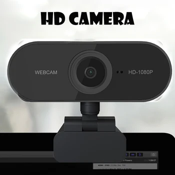 

Rotatable HD 1080P Webcam Mini Computer PC Web Camera with Microphone Cameras for Live Broadcast Video Calling Conference Work
