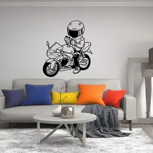 Painel Adesivo Oficina Motos Corrida J265 – Quartinho Decorado