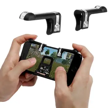 

Metal Phone Gamepad Game Controller Shooter Mobile Gaming Aiming Key Button L1R1 Shooter Trigger for Smartphone