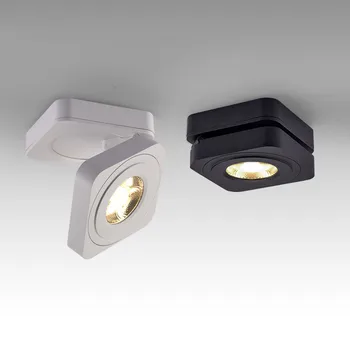 

Black/White 360 Rotatable 90 Foldable LED COB Surface Mounted Downlight 10W 12W 15W 3000K/4000K/6000K Ceiling Spot Lights