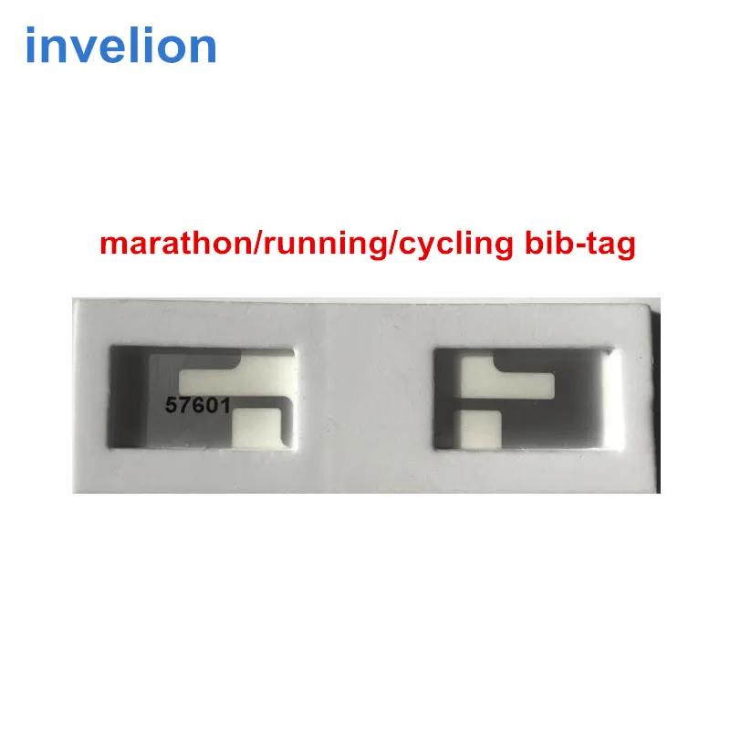 R6 100 шт./лот Dogbone smartrac стикер bibtag 840-960 МГц uhf RFID чип системы синхронизации марафон или триатлон для бегуна номер - Цвет: R6