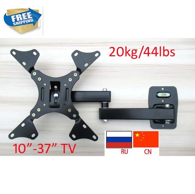 Günstig LCD 122AD 10 zoll 24in 30 zoll 37 zoll schwenkbarer swivel LCD LED PLASMA tv wand halterung wand halterung schaukel arme