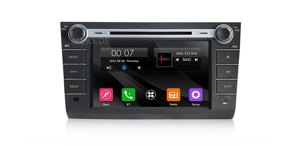 Сенсорный экран автомобиля Авторадио gps Навигация DVD стерео плеер для SUZUKI Swift с Bluetooth рулевое колесо управление задняя камера