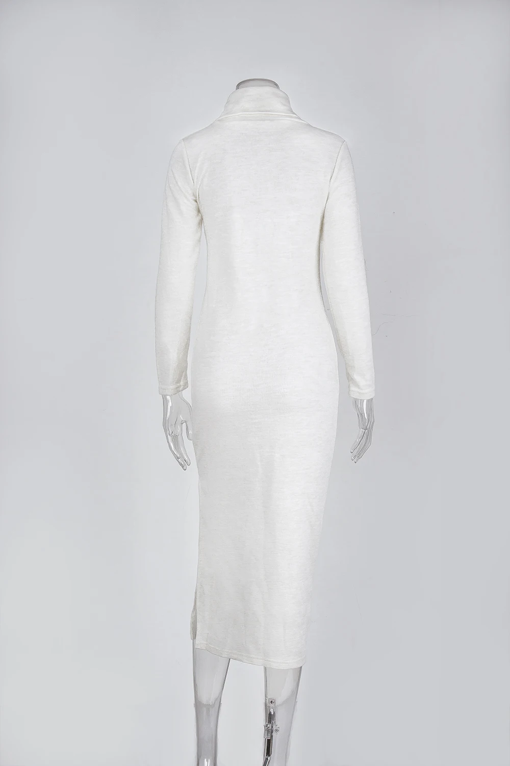 Модное вязаное платье-посылка на бедрах, осень, глубокий v-образный вырез, тонкие сексуальные женские платья, зимние элегантные тонкие вечерние платья макси с длинным рукавом