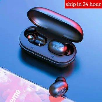 

GT1 TWS Fingerprint Touch Bluetooth Earphones, HD Stereo Wireless Headphones,Noise Cancelling Gaming Headset