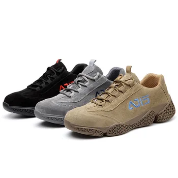 

Indestructible Safety Shoes, Anti-smash, Anti-puncture, Breathable, Suede, Electric Welding Working Shoes,labor Protection Shoes