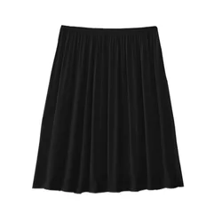 Half Slip Underwear Skirt For Women Lingerie Black Modal Slips Under Dress Underskirt Petticoat Inner Skirt Underdress