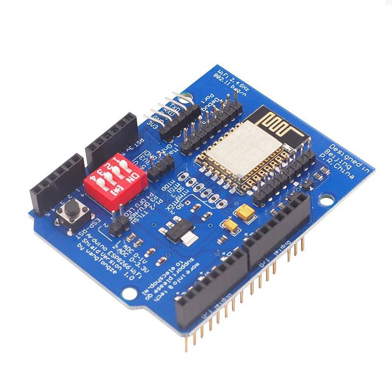 ESP-12E ESP8266 макетная плата UART wifi беспроводной щит для Arduino UNO 55*70 мм