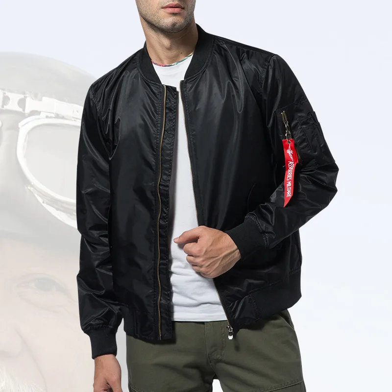 Günstig Neue Beiläufige Mens Jacke Armee Militär Flug Pilot Bomber Jacken Herren Frühling Herbst Oberbekleidung Militär Jacke Große Größe 8xl JK103