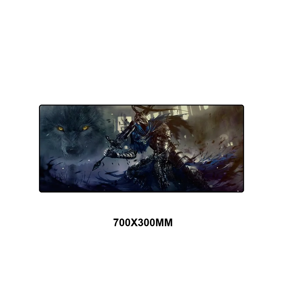 Dark Souls Mouse Pad to Mouse Computer Gaming Mousepad PC Gamer to Keyboard Mouse Desk Mat Large xl Mousepad for Laptop 70x30cm - Цвет: HAZH-017