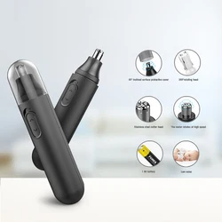 portable security Professional Painless Nose and Facial Hair Trimmer for Men and Women, Ear and Nose Hair Trimmer