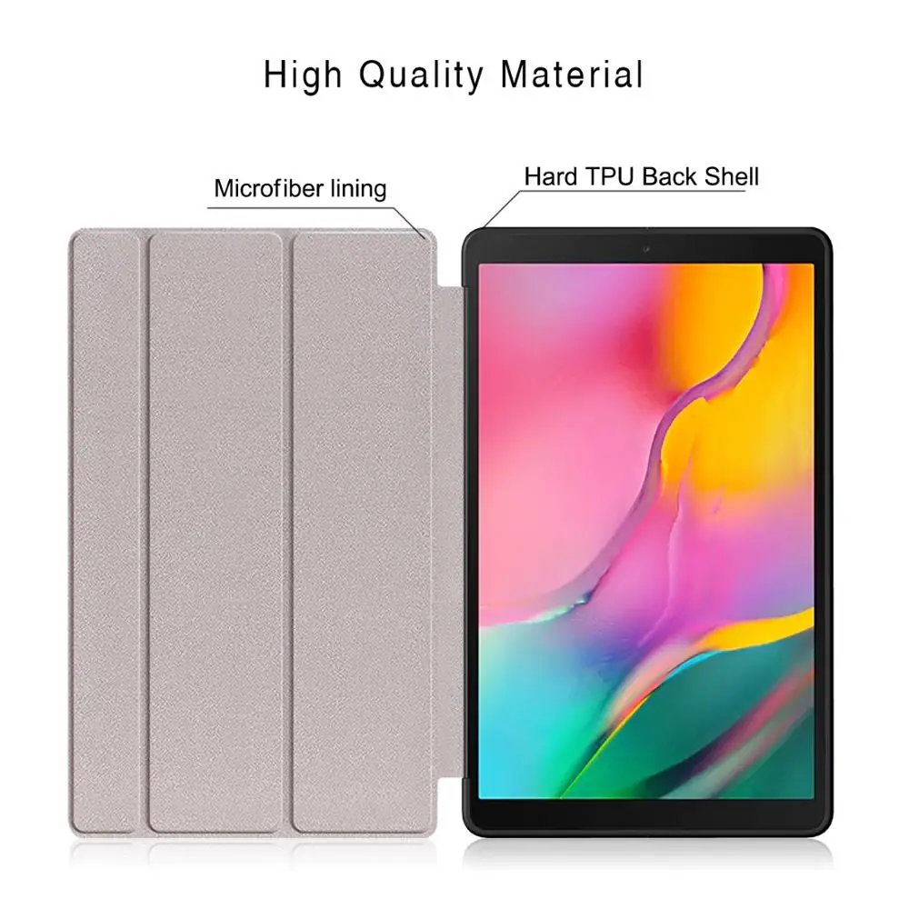 Ультра тонкий PU чехол для samsung Galaxy tab A 10 1 SM T510 T515 планшет a 10.1 2019 чехол|Чехлы