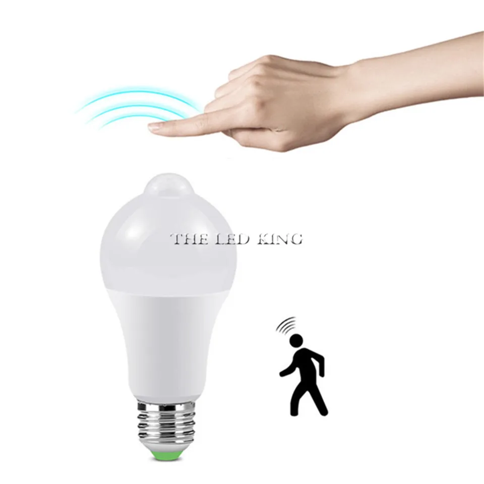LED PIR Motion Sensor Lamp Smart Light Bulb E27 100-240V Led 3W-9W Infrared Body Sound For Home Stair | Освещение