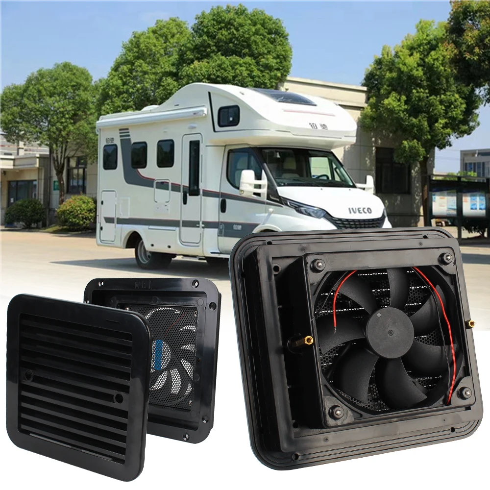 

Ventilation Exhaust Fans Fridge Vent With Fan Strong Wind For Rv Trailer Caravan Silent Caravan Accessories Side Air Outlet 12V