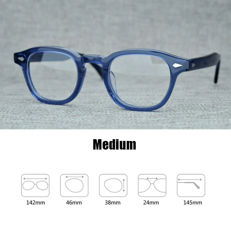 Очки от Jonny Depp, оптические очки, оправа для мужчин и женщин, компьютерные прозрачные очки, фирменный дизайн, ацетат, Ретро стиль, высокое качество, Q313 - Цвет оправы: C10