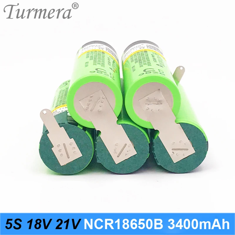 Turmera 18v battery pack ncr18650b battery 3400mah  18650 battery pack for 18650 5s battery vacuum cleaner battery 5s 18v 21 battery for screwdriver battery customize 07