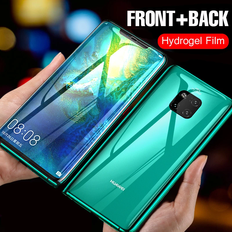 Мягкая Гидрогелевая пленка Lamorniea 360 Полное покрытие для Huawei P30 Pro Mate 20 P20 Honor защита