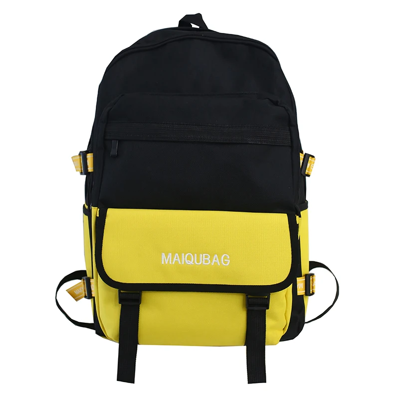 Модный женский рюкзак, новинка, дорожная сумка, повседневная, 14 дюймов, для ноутбука, для мужчин, студентов, школьные сумки для девочек-подростков, рюкзак mochila - Цвет: Yellow Style 2