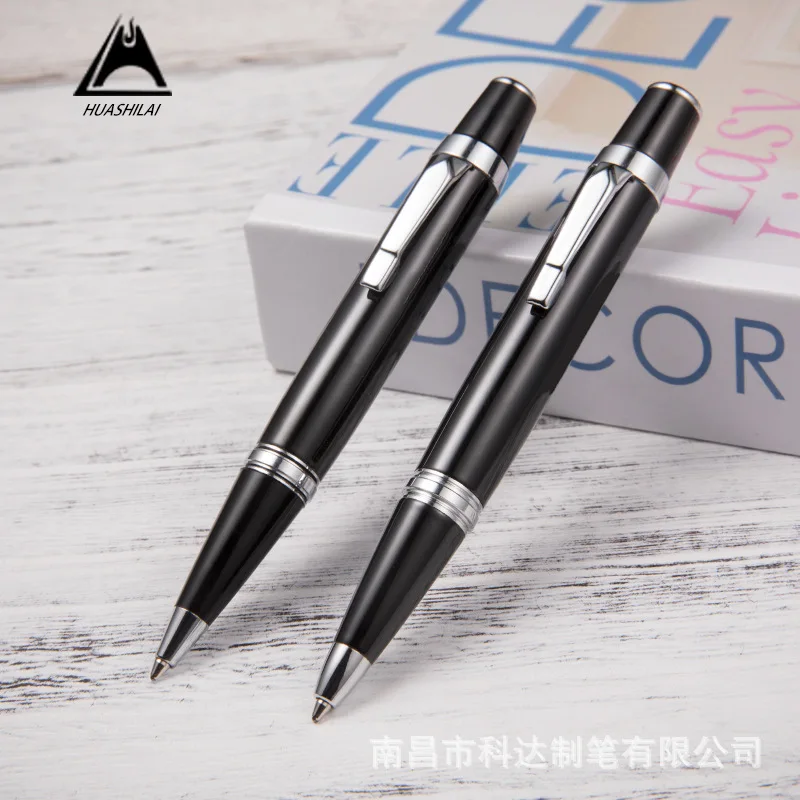 

1PCS Ballpoint Pen Stationery For School 2021 Office Accessories Metal Gel Pen Business Gift Luxury Fashion Black 03788