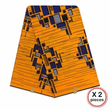 Африканская восковая ткань с принтом Хлопок Шитье Анкара африканская ткань 12 ярдов Нигерия Гана ткань для DIY свадебного платья 91623