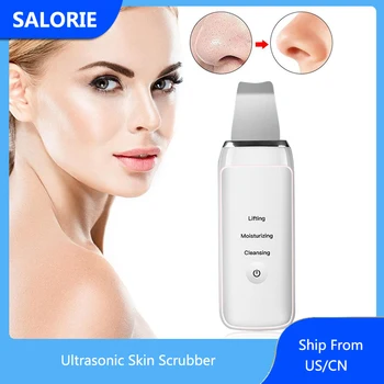 

SALORIE Ultrasonic Facial Skin Scrubber Ion Deep Face Cleaning Peeling Rechargeable Skin Care Device Beauty Instrument